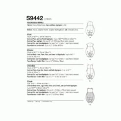 Simplicity Sewing Pattern S9442 20" Stuffed Hugging Plush Animals 5 Simplicity Sewing Pattern S9442 20" Stuffed Hugging Plush Animals -OHSEWCRAFTY simplicity sewing pattern s9442 20 stuffed hugging plush animals 1