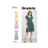 Simplicity Sewing Pattern S9703 Misses' Flounced Collars Flutter Sleeves Dresses -OHSEWCRAFTY simplicity sewing pattern s9703 misses flounced collars flutter sleeves dresses