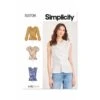 Simplicity Sewing Pattern S9706 Misses' Shoulder Pleats Peplum Waist Tops -OHSEWCRAFTY simplicity sewing pattern s9706 misses shoulder pleats peplum waist tops