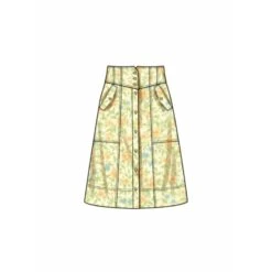 Simplicity Sewing Pattern S9710 Misses' Button-Front Panelled Back Yokes Skirts 12 Simplicity Sewing Pattern S9710 Misses' Button-Front Panelled Back Yokes Skirts -OHSEWCRAFTY simplicity sewing pattern s9710 misses button front panelled back yokes skirts 3