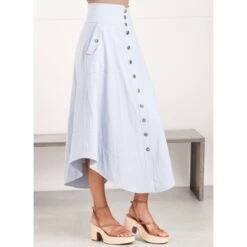 Simplicity Sewing Pattern S9710 Misses' Button-Front Panelled Back Yokes Skirts 14 Simplicity Sewing Pattern S9710 Misses' Button-Front Panelled Back Yokes Skirts -OHSEWCRAFTY simplicity sewing pattern s9710 misses button front panelled back yokes skirts 5