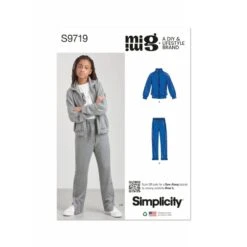 Simplicity Sewing Pattern S9719 Boys' Knit Jacket And Trousers By Mimi G Style