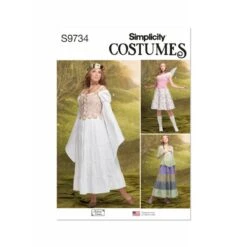Simplicity Sewing Pattern S9734 Misses' Fairy Costumes By Andrea Schewe Designs