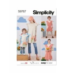 Simplicity Sewing Pattern S9767 Children's/Misses' Apron By Ruby Jean's Closet