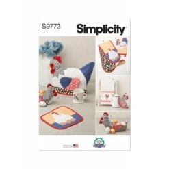 Simplicity Sewing Pattern S9773 Kitchen Accessories Hens By Carla Reiss Design