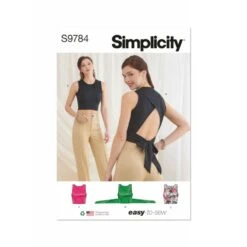 Simplicity Sewing Pattern S9784 Misses' Knit Tops With Three Back Variations