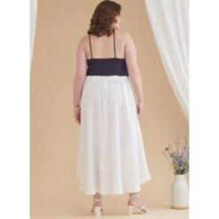 Simplicity Sewing Pattern S9787 Women's Easy To Sew Skirt With Hemline Variation -OHSEWCRAFTY simplicity sewing pattern s9787 women s easy to sew skirt with hemline variation 5