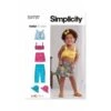 Simplicity Sewing Pattern S9797 Toddlers' Summer Tops, Skort, Trousers And Hat 2 Simplicity Sewing Pattern S9797 Toddlers' Summer Tops, Skort, Trousers And Hat -OHSEWCRAFTY simplicity sewing pattern s9797 toddlers summer tops skort trousers and hat