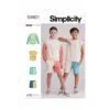 Simplicity Sewing Pattern S9801 Girls' And Boys' Sweatshirts And Contrast Shorts -OHSEWCRAFTY simplicity sewing pattern s9801 girls and boys sweatshirts and contrast shorts