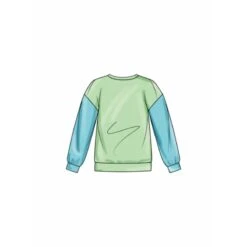 Simplicity Sewing Pattern S9801 Girls' And Boys' Sweatshirts And Contrast Shorts -OHSEWCRAFTY simplicity sewing pattern s9801 girls and boys sweatshirts and contrast shorts 2