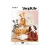 Simplicity Sewing Pattern S9807 Poseable Plush Animals By Elaine Heigl Designs -OHSEWCRAFTY simplicity sewing pattern s9807 poseable plush animals by elaine heigl designs