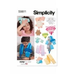 Simplicity Sewing Pattern S9811 Children's Warm Or Cool Packs And Covers Animals