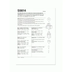 Simplicity Sewing Pattern S9814 Hat, Duffel, Tote, Cosmetic Case By Laura Ashley -OHSEWCRAFTY simplicity sewing pattern s9814 hat duffel tote cosmetic case by laura ashley 3