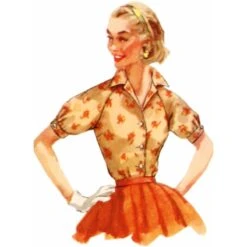 Simplicity Sewing Pattern S9818 Misses' Vintage 1950s 'Simple To Make' Blouses -OHSEWCRAFTY simplicity sewing pattern s9818 misses vintage 1950s simple to make blouses 2