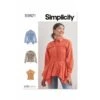 Simplicity Sewing Pattern S9821 Misses' Blouses Sophisticated Silhouette Shirt -OHSEWCRAFTY simplicity sewing pattern s9821 misses blouses sophisticated silhouette shirt