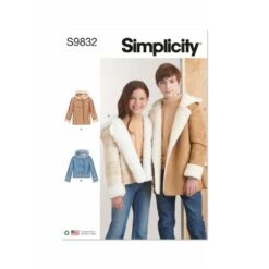 Simplicity Sewing Pattern S9832 Girls' And Boys' Hooded Jacket In Two Lengths