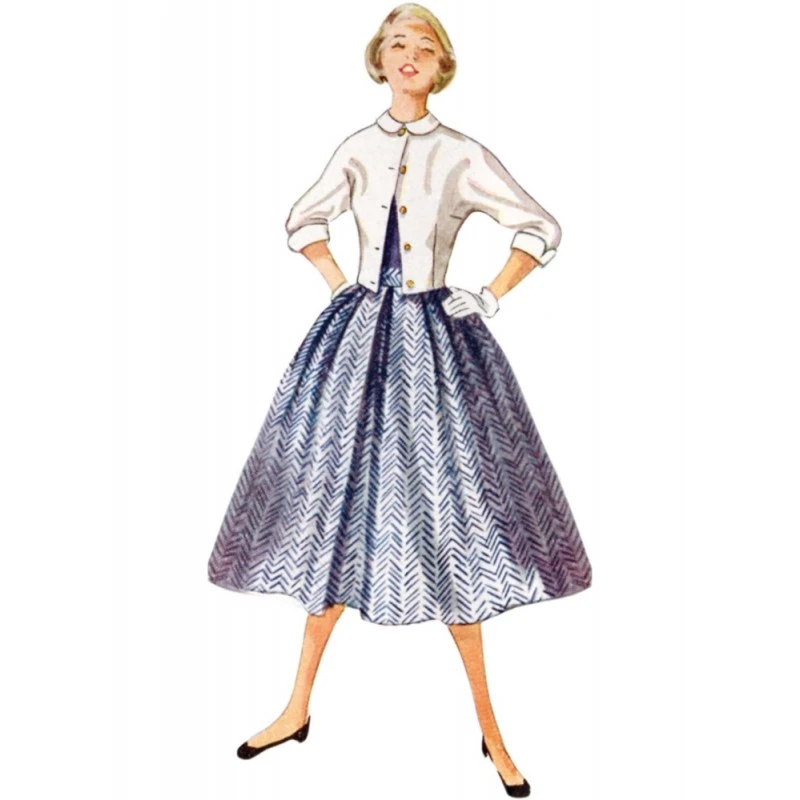 Simplicity Sewing Pattern S9882 Misses’ Vintage 1950s Retro Skirt And Jacket 5 Simplicity Sewing Pattern S9882 Misses’ Vintage 1950s Retro Skirt And Jacket - Image 3