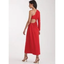 Simplicity Sewing Pattern S9885 Misses’ One Shoulder Knit Dress In Three Lengths -OHSEWCRAFTY simplicity sewing pattern s9885 misses one shoulder knit dress in three lengths 5