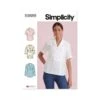Simplicity Sewing Pattern S9889 Misses’ Raised-Waist Tops With Shawl Collar -OHSEWCRAFTY simplicity sewing pattern s9889 misses raised waist tops with shawl collar