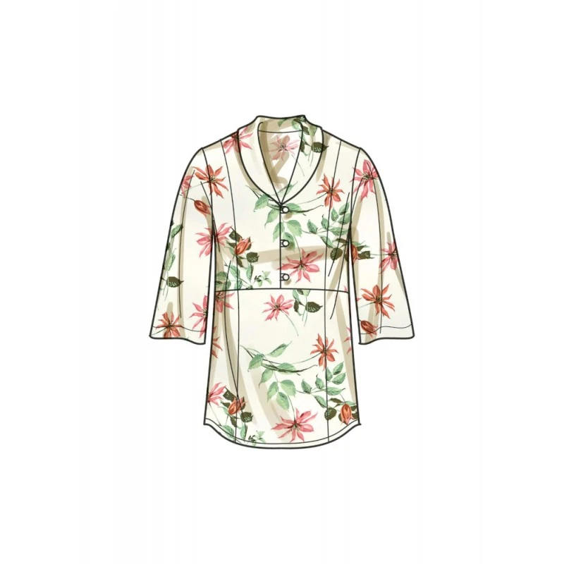 Simplicity Sewing Pattern S9889 Misses’ Raised-Waist Tops With Shawl Collar 7 Simplicity Sewing Pattern S9889 Misses’ Raised-Waist Tops With Shawl Collar - Image 5