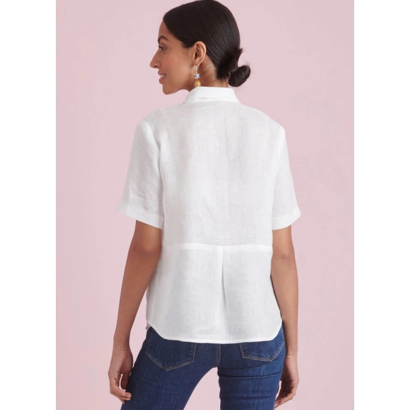 Simplicity Sewing Pattern S9889 Misses’ Raised-Waist Tops With Shawl Collar 9 Simplicity Sewing Pattern S9889 Misses’ Raised-Waist Tops With Shawl Collar - Image 7