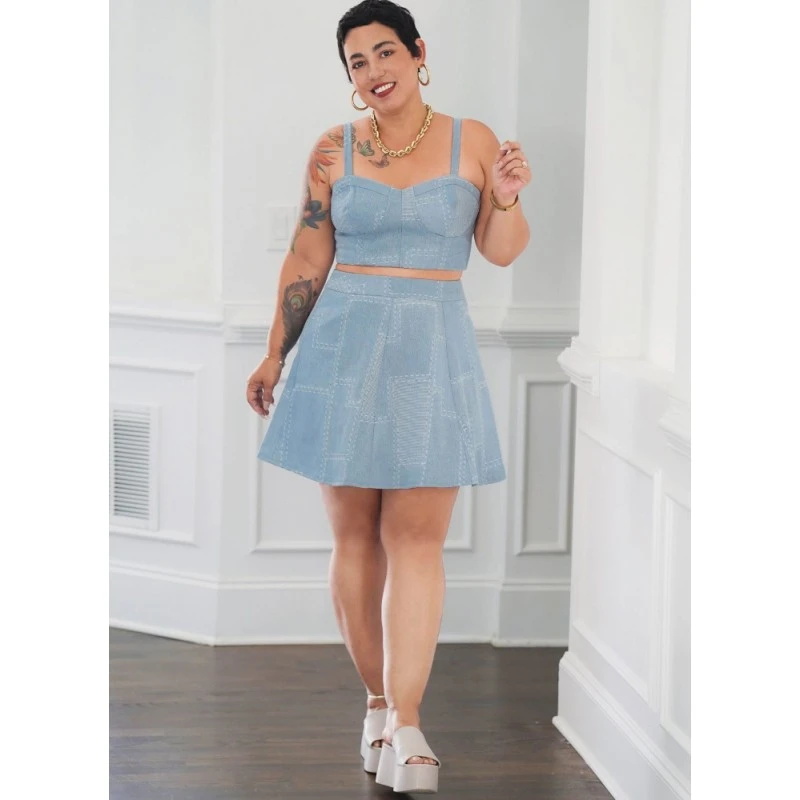 Simplicity Sewing Pattern S9894 Misses’ & Women’s Top And Skirt By Mimi G Style 6 Simplicity Sewing Pattern S9894 Misses’ & Women’s Top And Skirt By Mimi G Style - Image 4