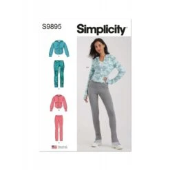 Simplicity Sewing Pattern S9895 Misses’ And Women’s Jacket And Knit Leggings