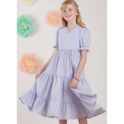 Simplicity Sewing Pattern S9900 Children’s Dress With Sleeve & Length Variations -OHSEWCRAFTY simplicity sewing pattern s9900 childrens dress with sleeve length variations 6