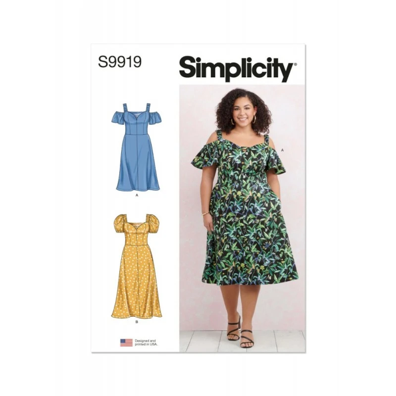 Simplicity Sewing Pattern S9919 Women’s Dress With Sleeve And Length Variations 3 Simplicity Sewing Pattern S9919 Women’s Dress With Sleeve And Length Variations