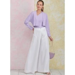 Simplicity Sewing Pattern S9925 Misses’ Easy To Sew Trousers, Knit Shrug And Top -OHSEWCRAFTY simplicity sewing pattern s9925 misses easy to sew trousers knit shrug and top 6