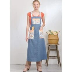 Simplicity Sewing Pattern S9938 Misses’ Easy To Sew Pullover Aprons With Pockets -OHSEWCRAFTY simplicity sewing pattern s9938 misses easy to sew pullover aprons with pockets 3