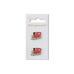 Sirdar Elegant Novelty Train Travel Vehicle Button 25mm 2 Pack 964