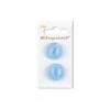 Sirdar Elegant Round Pearlised Light Blue Button 22mm 2 Pack 543