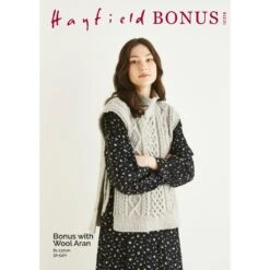 Sirdar Hayfield Knitting Pattern 10319 Women's Tunic Top In Bonus With Wool Aran