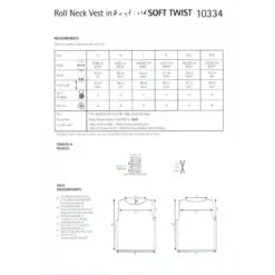 Sirdar Hayfield Knitting Pattern 10334 Roll Neck Vest Sweater Jumper Soft Twist DK