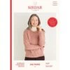 Sirdar Knitting Pattern 10178 Women's Checked Raglan Sweater In Saltaire Aran -OHSEWCRAFTY sirdar knitting pattern 10178 women s checked raglan sweater in saltaire aran