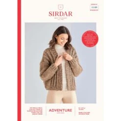 Sirdar Knitting Pattern 10189 Women's Ribbed Cardigan In Adventure Super Chunky