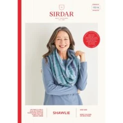 Sirdar Knitting Pattern 10216 Relaxed Cable & Moss Stitch Snood Scarf In Shawlie