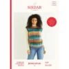 Sirdar Knitting Pattern 10291 Women's Textured Panel Vest Jumper In Jewelspun -OHSEWCRAFTY sirdar knitting pattern 10291 women s textured panel vest jumper in jewelspun