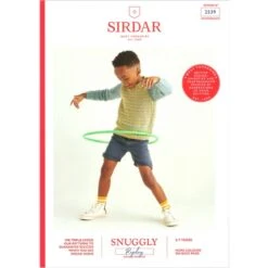 Sirdar Knitting Pattern 2539 Child's Fairisle Stripe Sweater In Snuggly Replay
