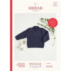 Sirdar Knitting Pattern 5383 Diamond Stitch Sweater In Cashmere Merino Silk DK