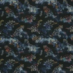 Soft Shell Fabric Fleece Backed Constellation Dinosaurs Stars 145cm Wide -OHSEWCRAFTY soft shell fabric fleece backed constellation dinosaurs stars 145cm wide 1