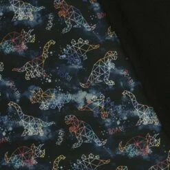Soft Shell Fabric Fleece Backed Constellation Dinosaurs Stars 145cm Wide -OHSEWCRAFTY soft shell fabric fleece backed constellation dinosaurs stars 145cm wide 2