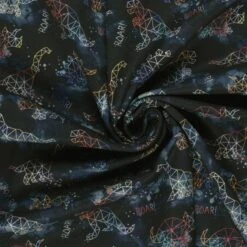 Soft Shell Fabric Fleece Backed Constellation Dinosaurs Stars 145cm Wide -OHSEWCRAFTY soft shell fabric fleece backed constellation dinosaurs stars 145cm wide 3