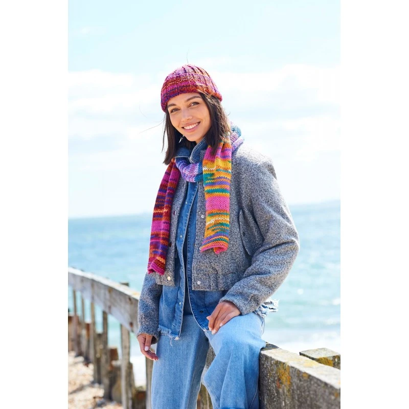 Stylecraft For The Love Of Stripes Knitting Pattern 10098 Scarves & Hats 4 Stylecraft For The Love Of Stripes Knitting Pattern 10098 Scarves & Hats - Image 2