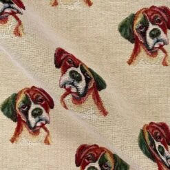Tapestry Fabric Boxer Dog Or Panel Upholstery Furnishings Curtains 140cm Wide -OHSEWCRAFTY tapestry fabric boxer dog or panel upholstery furnishings curtains 140cm wide 2