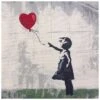 Tapestry Fabric Cushion Panel Banksy "Heart Gone" – 47cm Square -OHSEWCRAFTY tapestry fabric cushion panel banksy heart gone 47cm square