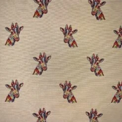 Tapestry Fabric Giraffe Or Panel Upholstery Furnishings Curtains 140cm Wide