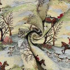 Tapestry Fabric Hunting Scene Upholstery Furniture 140cm Wide -OHSEWCRAFTY tapestry fabric hunting scene upholstery furniture 140cm wide 2