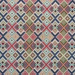 Tapestry Fabric Kilim Diamond Geometric Upholstery Furniture 140cm Wide